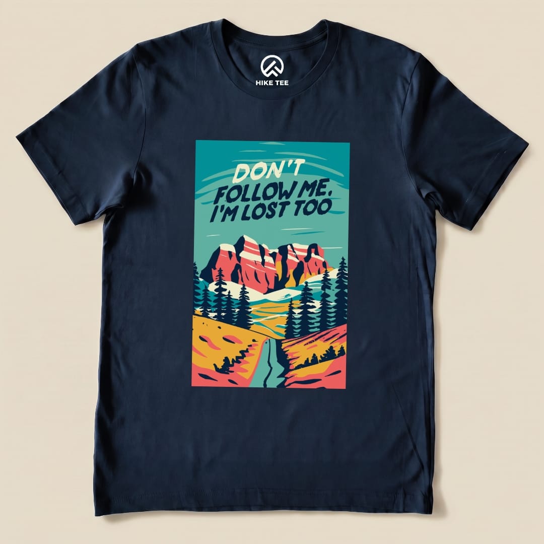 Hike Tee T-Shirt Navy / S Don't Follow Me Shirt