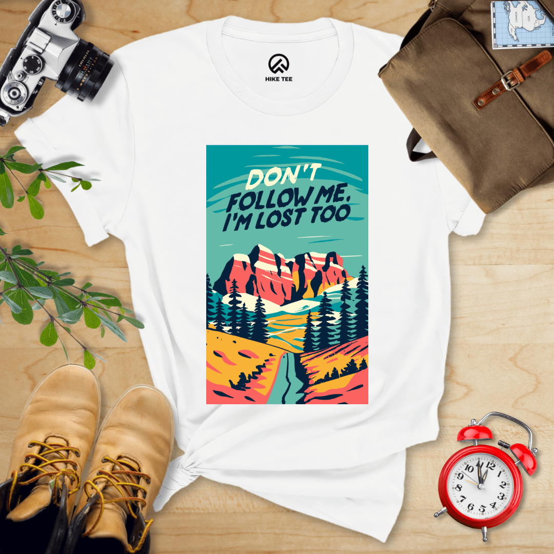 Hike Tee T-Shirt White / S Don't Follow Me Shirt