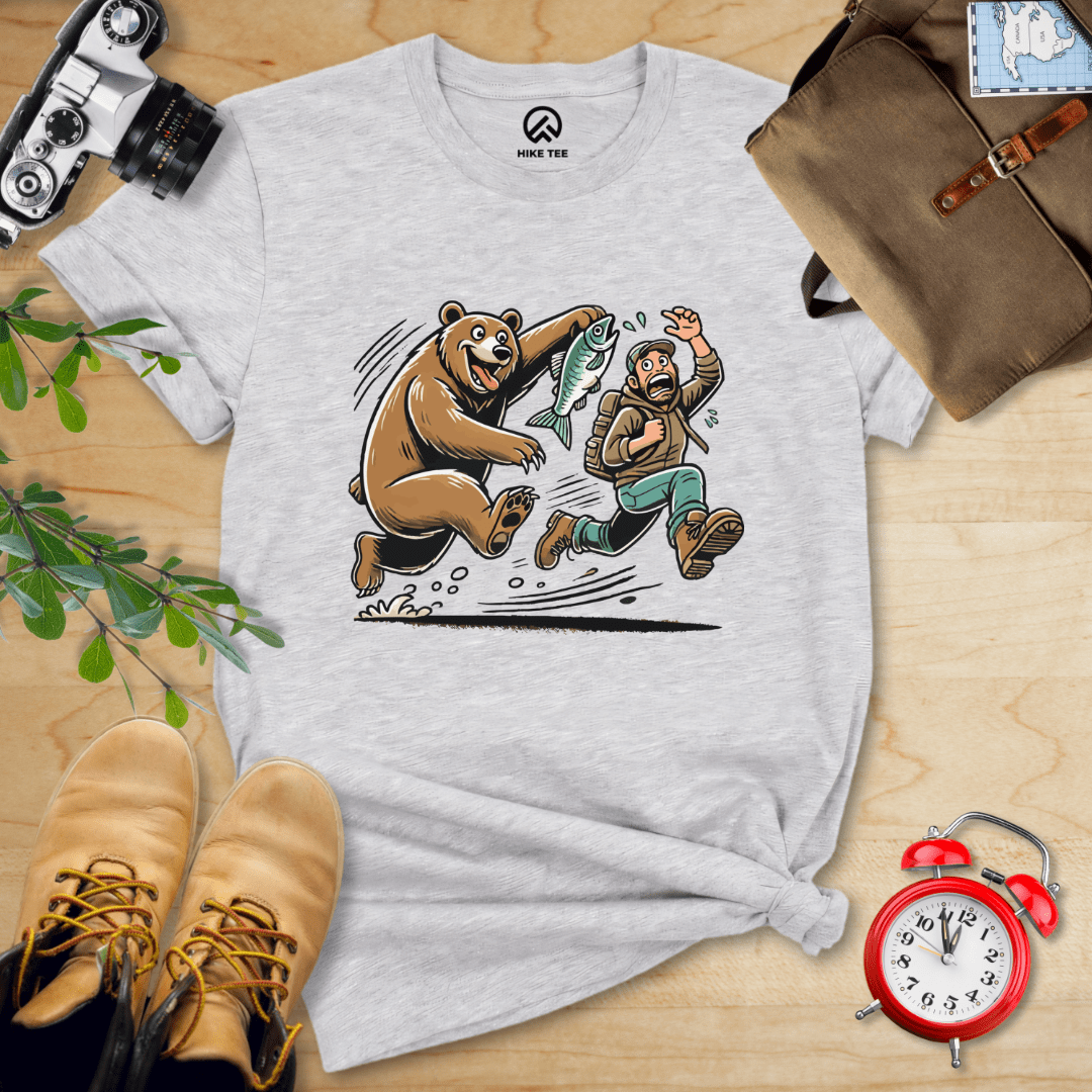 Hike Tee T-Shirt Athletic Heather / S Don't Mess With Bear Shirt