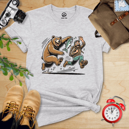 Hike Tee T-Shirt Athletic Heather / S Don't Mess With Bear Shirt