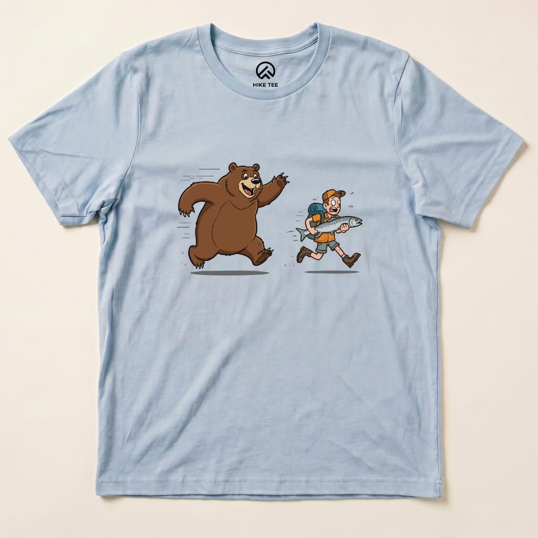 Don't Mess With Bear Shirt Hike Tee T-Shirt Baby Blue / S