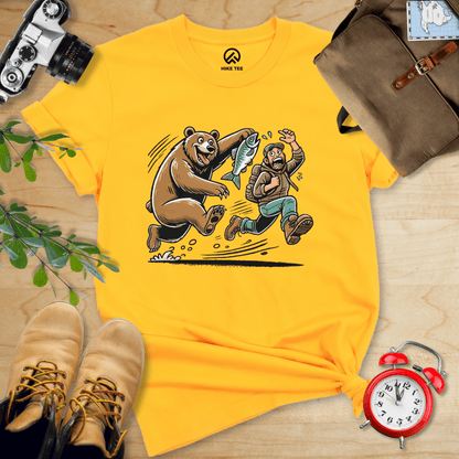 Hike Tee T-Shirt Gold / S Don't Mess With Bear Shirt