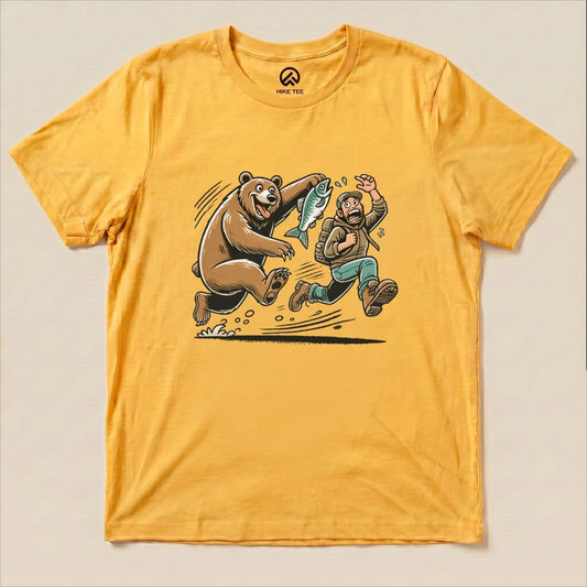 Don't Mess With Bear Shirt Hike Tee T-Shirt Gold / S