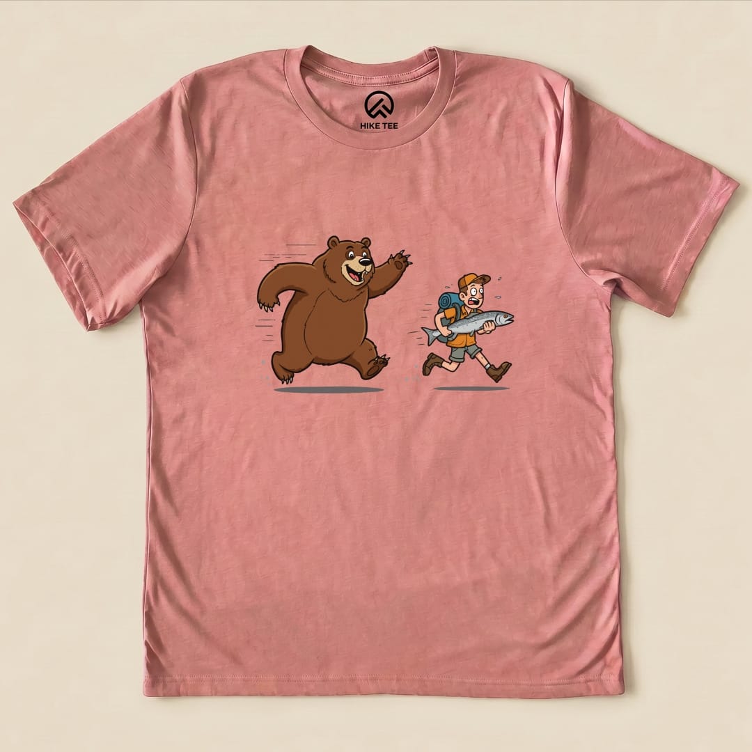 Don't Mess With Bear Shirt Hike Tee T-Shirt Heather Mauve / S