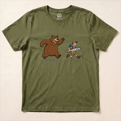 Don't Mess With Bear Shirt Hike Tee T-Shirt Military Green / S