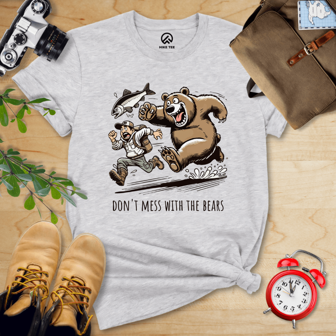 Hike Tee T-Shirt Athletic Heather / S Don't Mess With The Bears Shirt
