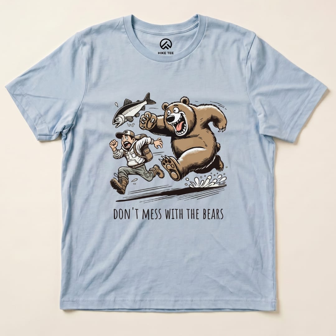 Don't Mess With The Bears Shirt Hike Tee T-Shirt Baby Blue / S