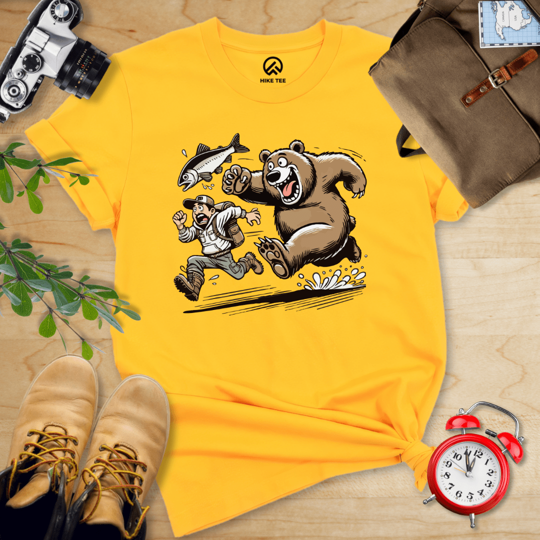 Hike Tee T-Shirt Gold / S Don't Mess With The Bears Shirt