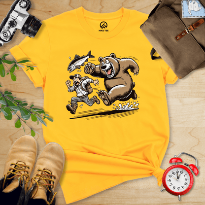Hike Tee T-Shirt Gold / S Don't Mess With The Bears Shirt
