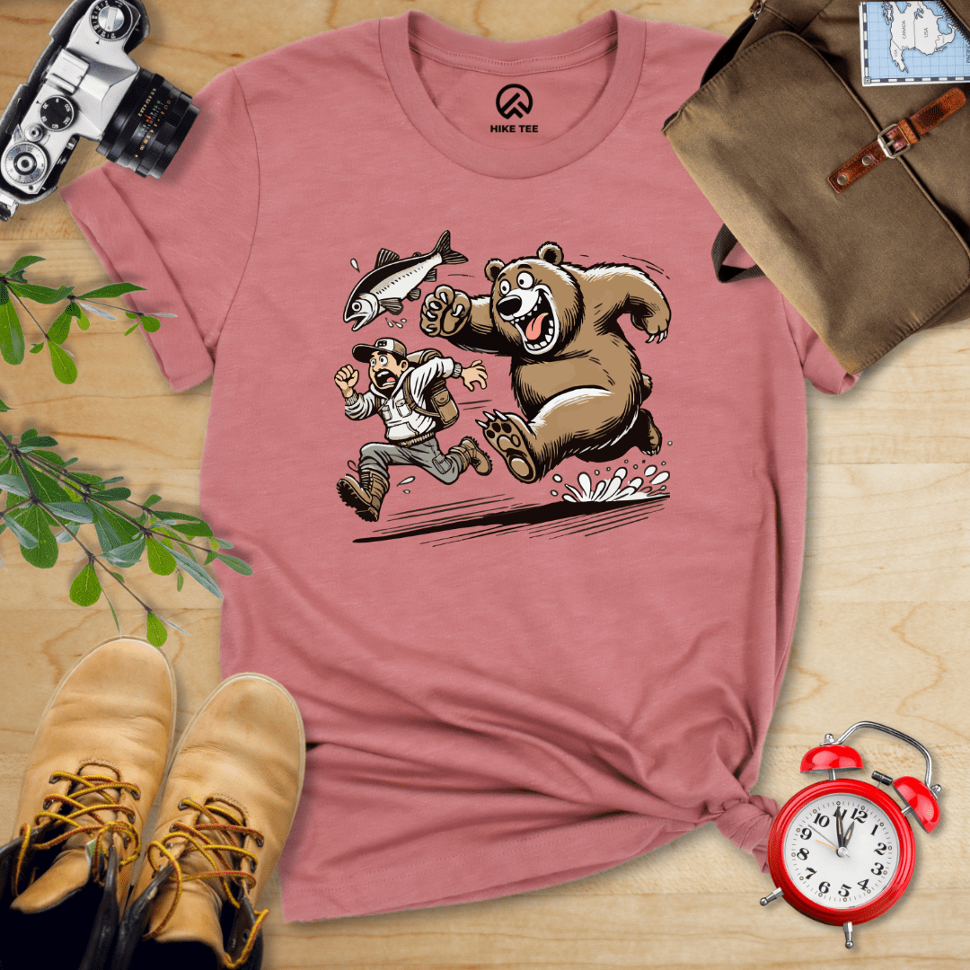 Hike Tee T-Shirt Heather Mauve / S Don't Mess With The Bears Shirt