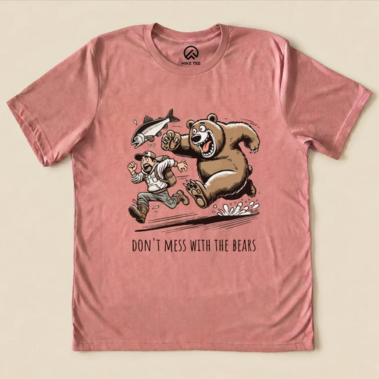 Don't Mess With The Bears Shirt Hike Tee T-Shirt Heather Mauve / S