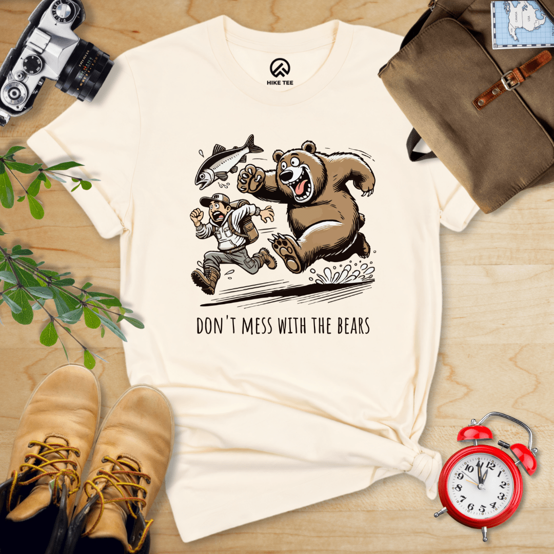 Hike Tee T-Shirt Natural / S Don't Mess With The Bears Shirt