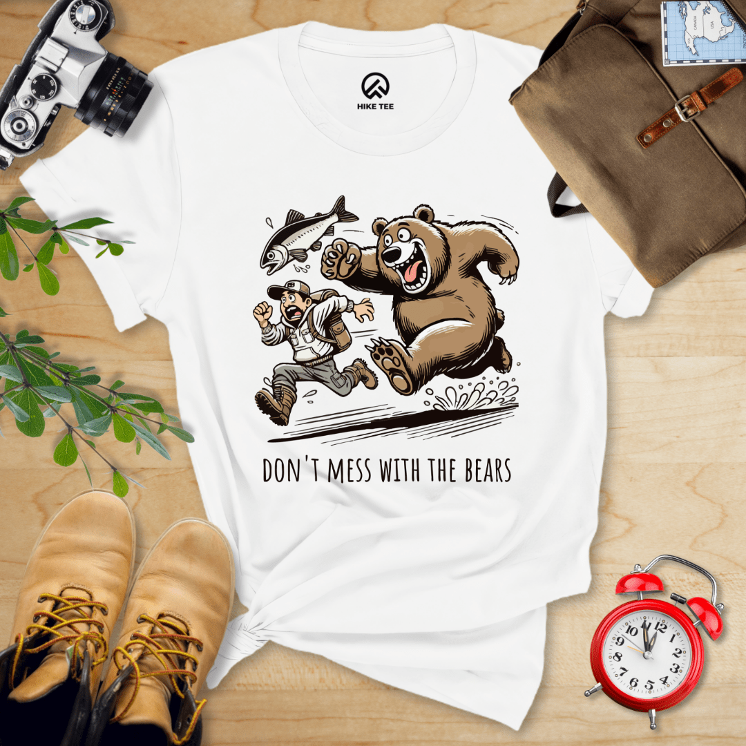 Hike Tee T-Shirt White / S Don't Mess With The Bears Shirt