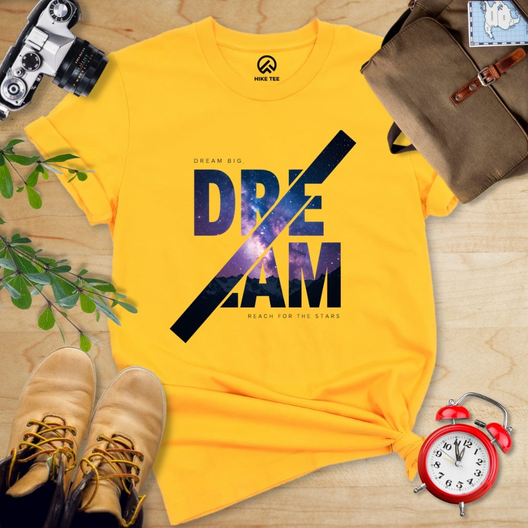Hike Tee T-Shirt Gold / S Dream Big Shirt