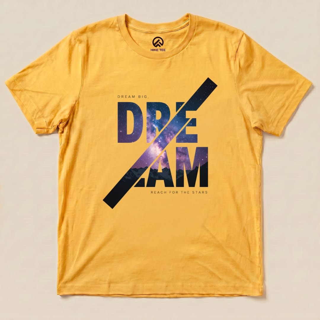 Hike Tee T-Shirt Gold / S Dream Big Shirt