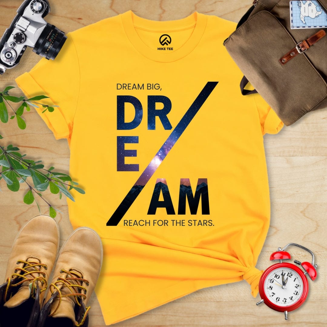 Hike Tee T-Shirt Gold / S Dream Motivational Shirt