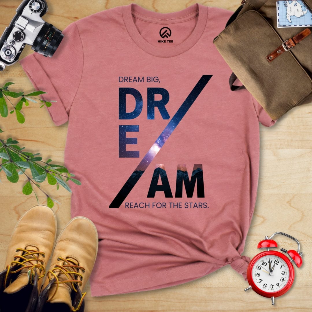 Hike Tee T-Shirt Heather Mauve / S Dream Motivational Shirt