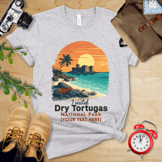 AnywherePOD T-Shirt Athletic Heather / S Dry Tortugas National Park  Shirt + Personalization