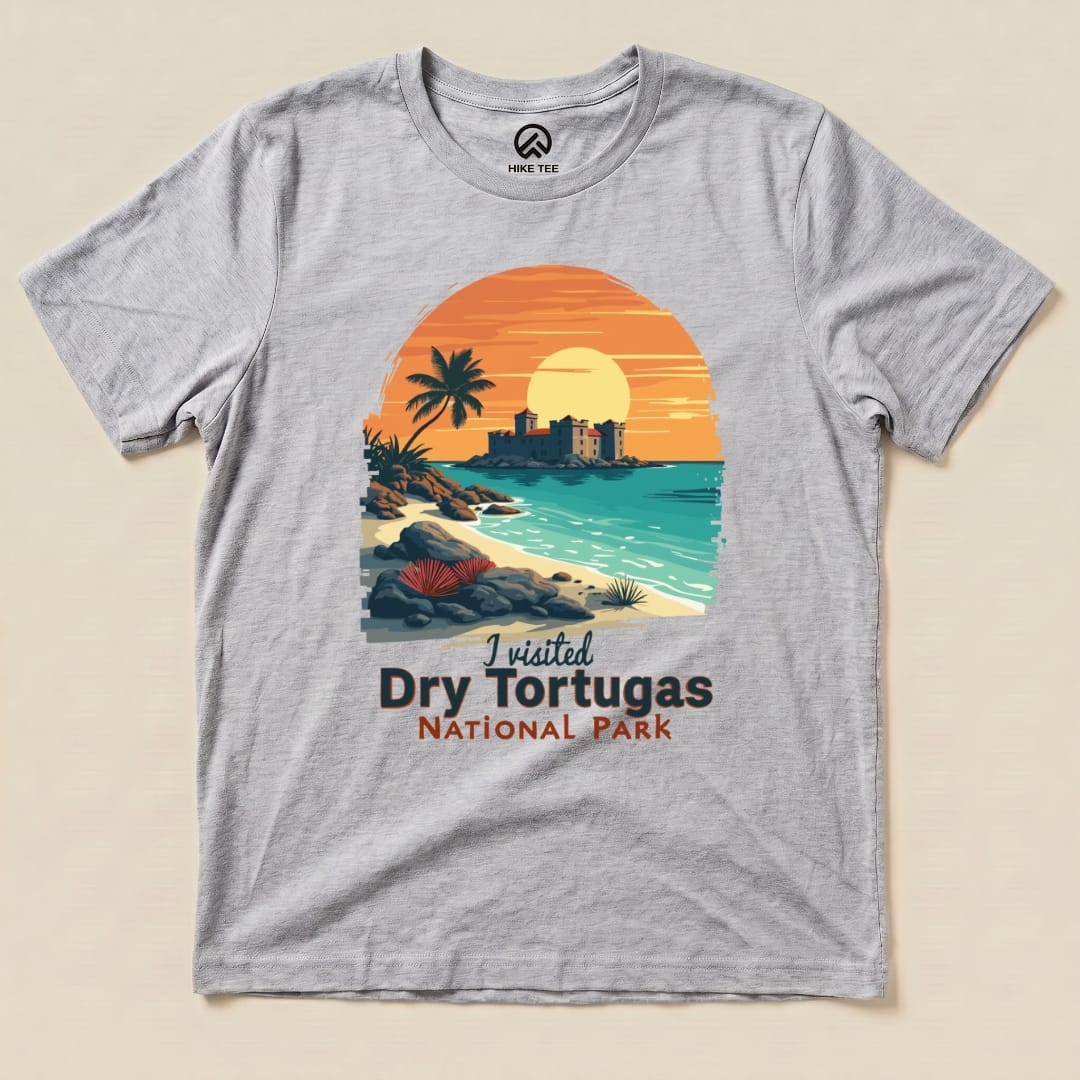 Hike Tee T-Shirt Athletic Heather / S Dry Tortugas National Park Shirt