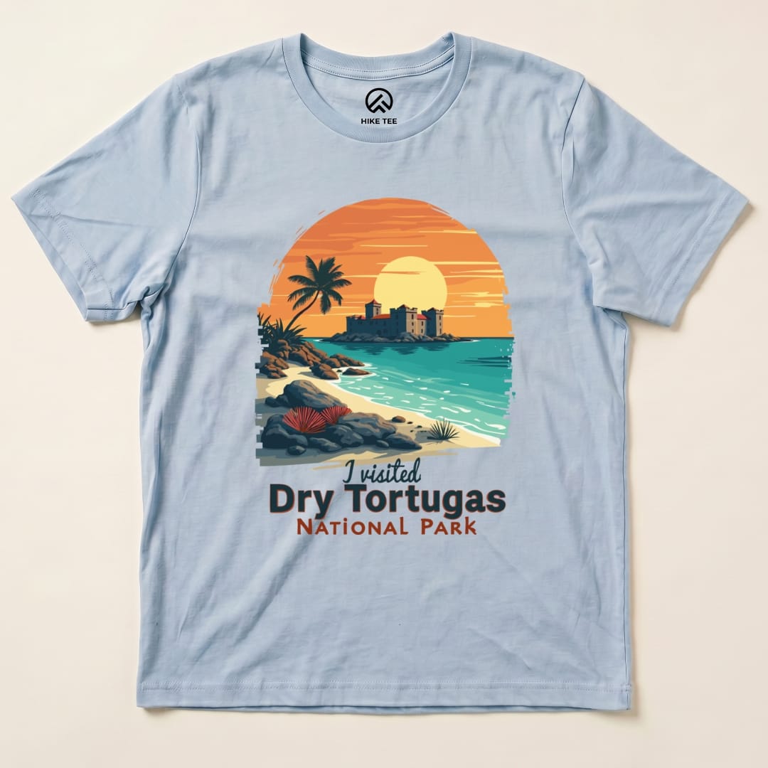 Hike Tee T-Shirt Baby Blue / S Dry Tortugas National Park Shirt