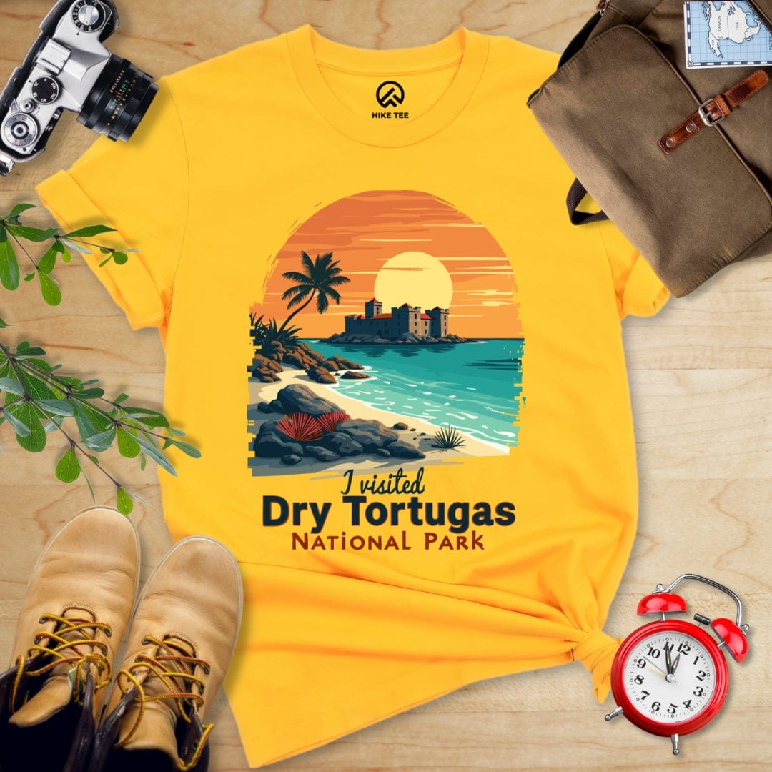 Hike Tee T-Shirt Gold / S Dry Tortugas National Park Shirt