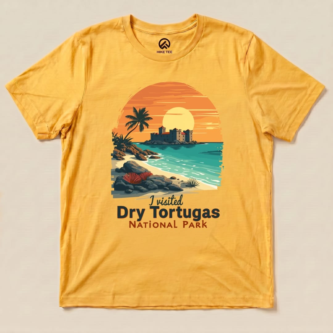 Hike Tee T-Shirt Gold / S Dry Tortugas National Park Shirt