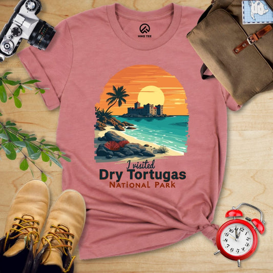 Hike Tee T-Shirt Heather Mauve / S Dry Tortugas National Park Shirt