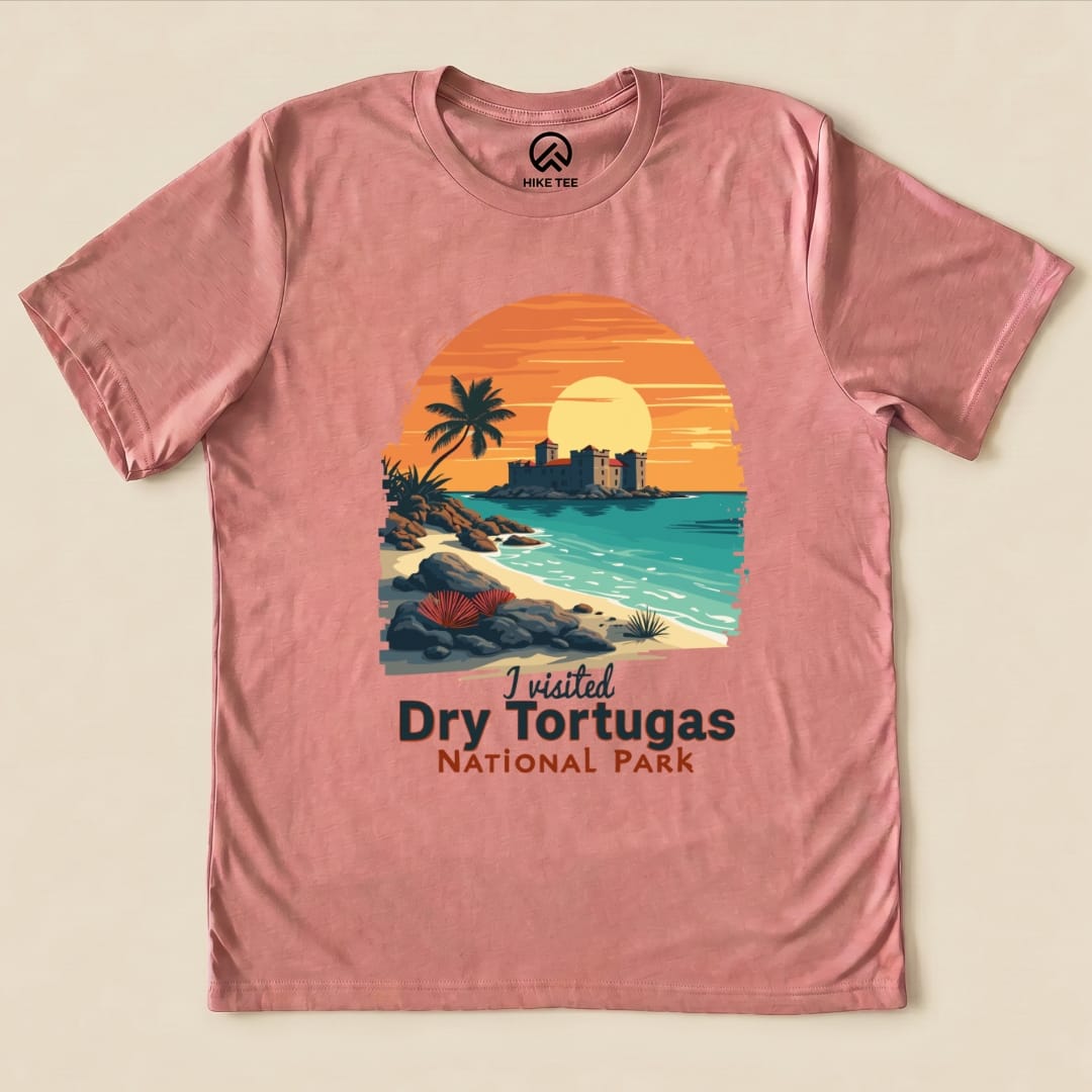 Hike Tee T-Shirt Heather Mauve / S Dry Tortugas National Park Shirt