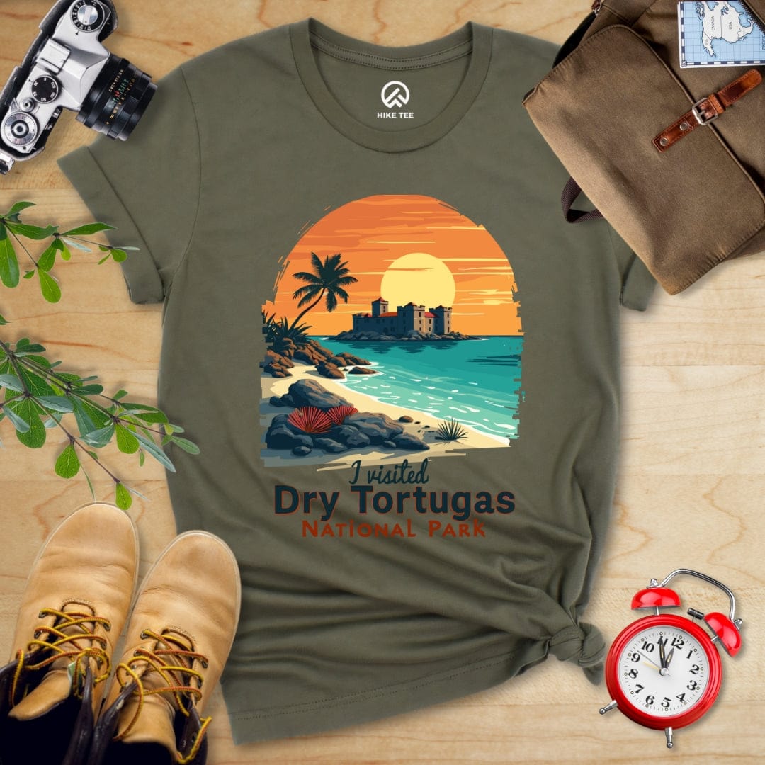Hike Tee T-Shirt Military Green / S Dry Tortugas National Park Shirt