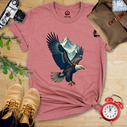 Hike Tee T-Shirt Heather Mauve / S Eagle and Mountain Shirt