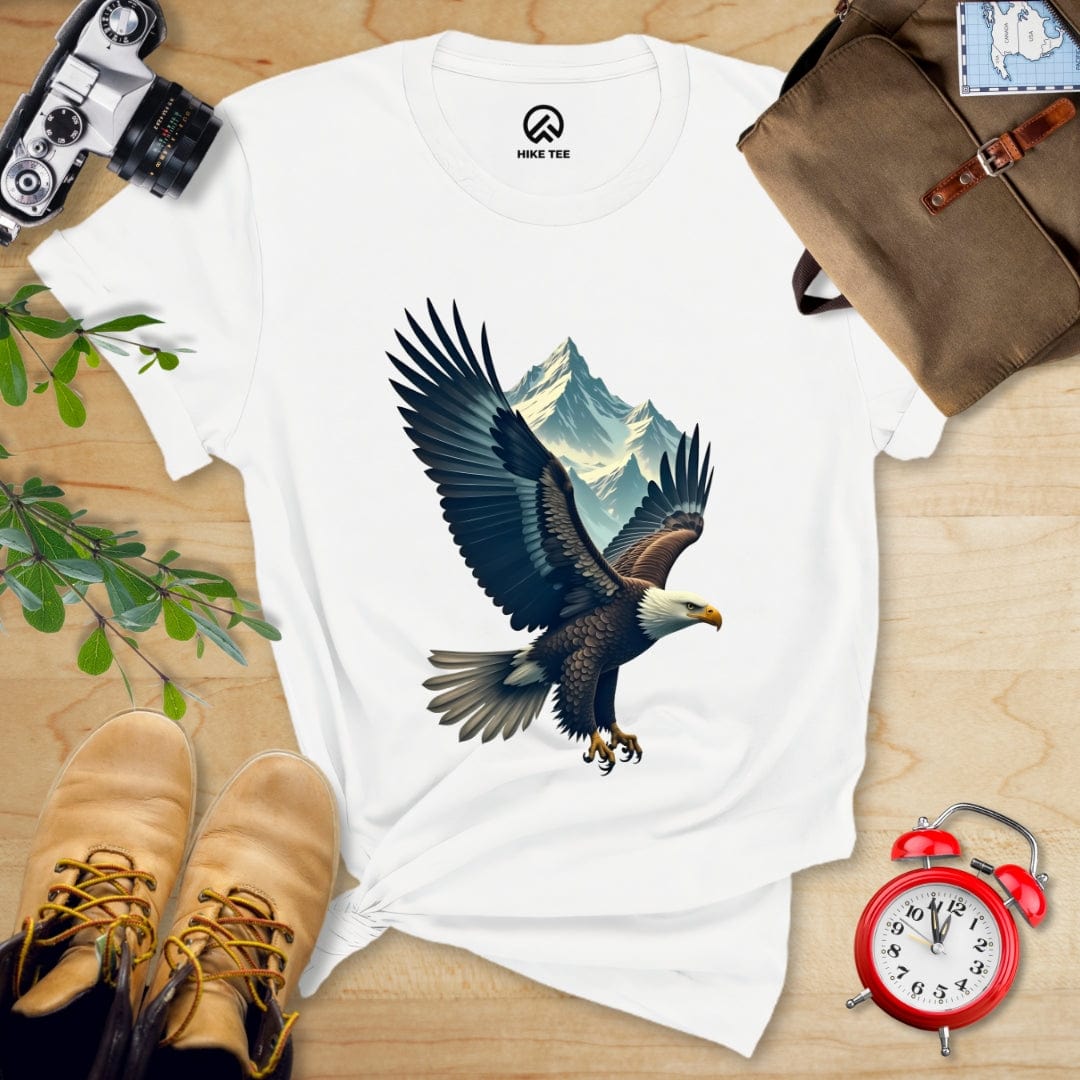 Hike Tee T-Shirt White / S Eagle and Mountain Shirt