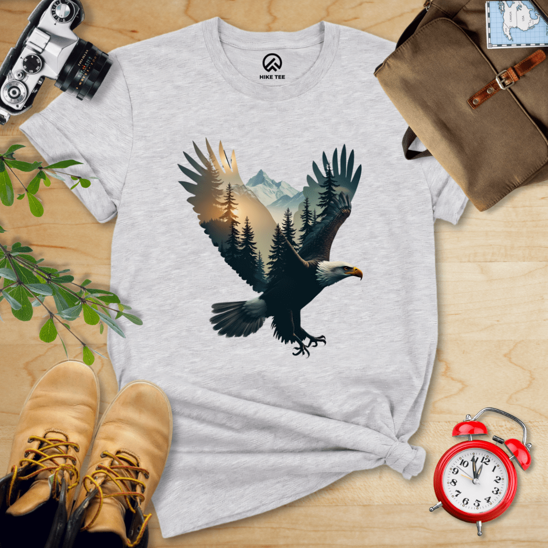 Hike Tee T-Shirt Athletic Heather / S Eagle and Mountains Shirt