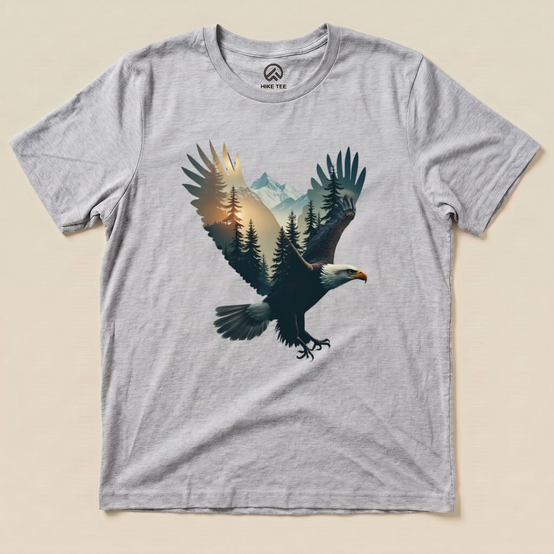 Hike Tee T-Shirt Athletic Heather / S Eagle and Mountains Shirt