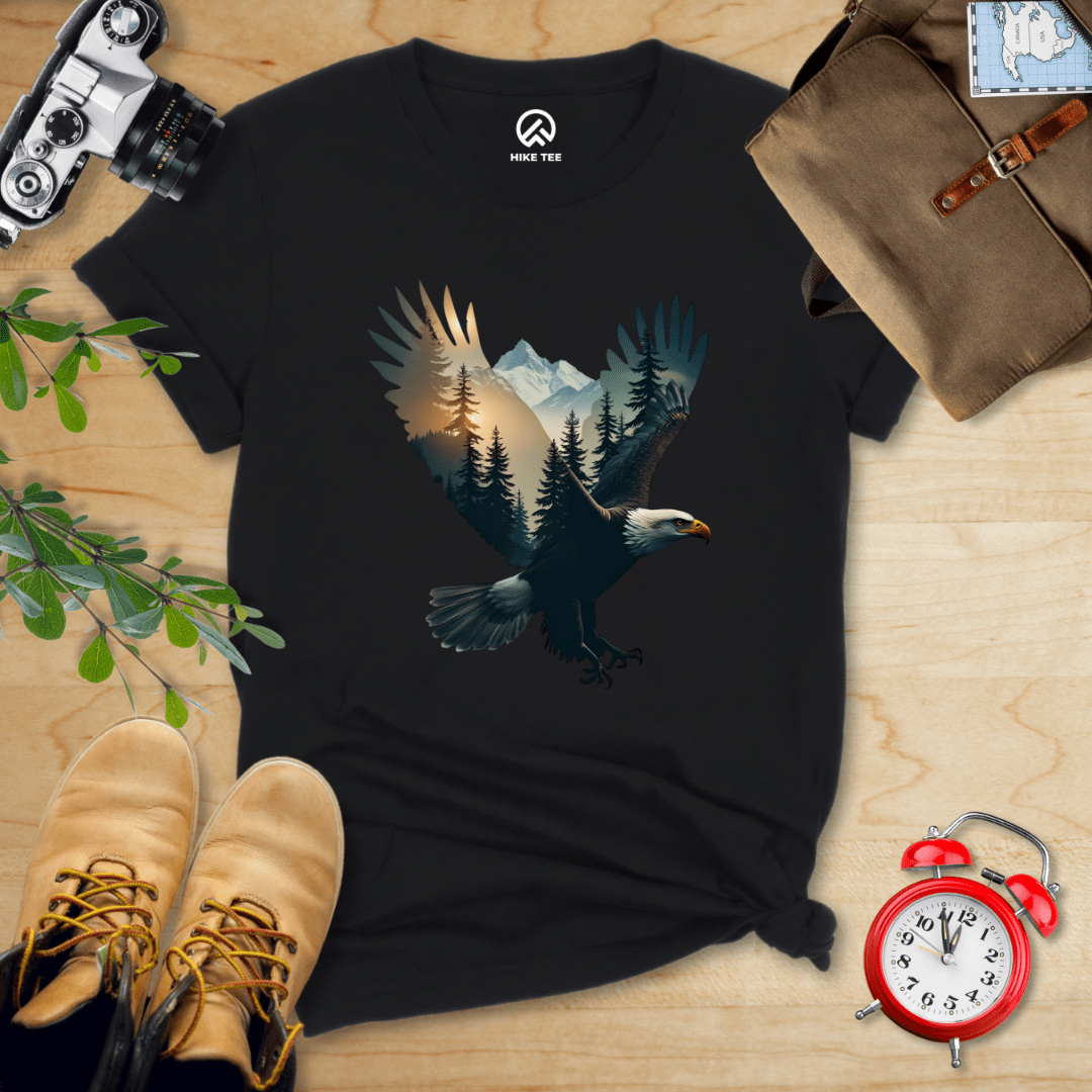Hike Tee T-Shirt Black / S Eagle and Mountains Shirt