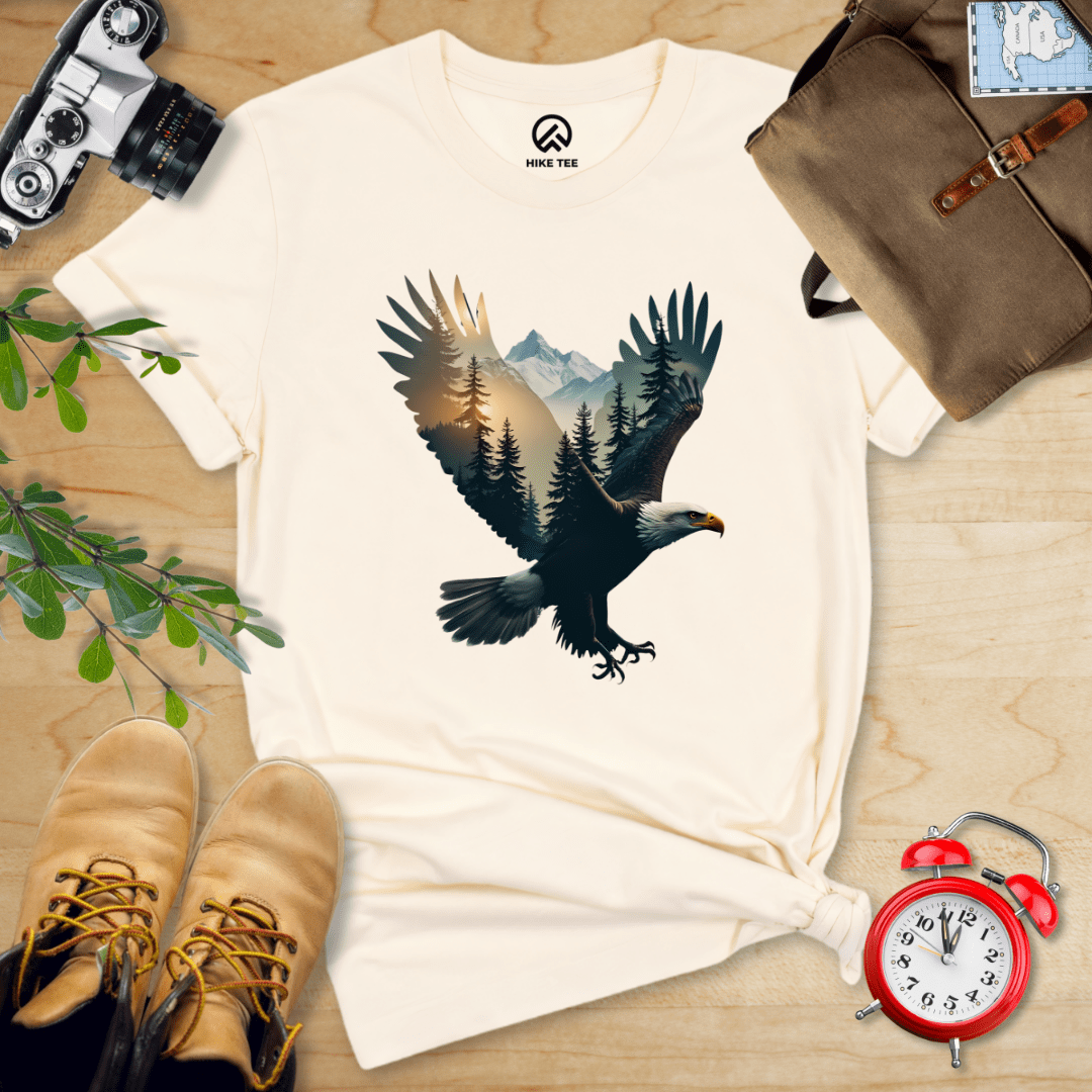 Hike Tee T-Shirt Natural / S Eagle and Mountains Shirt