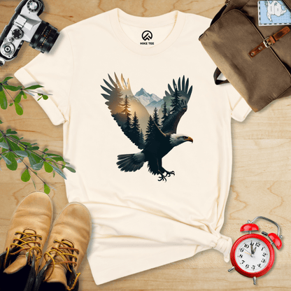Hike Tee T-Shirt Natural / S Eagle and Mountains Shirt
