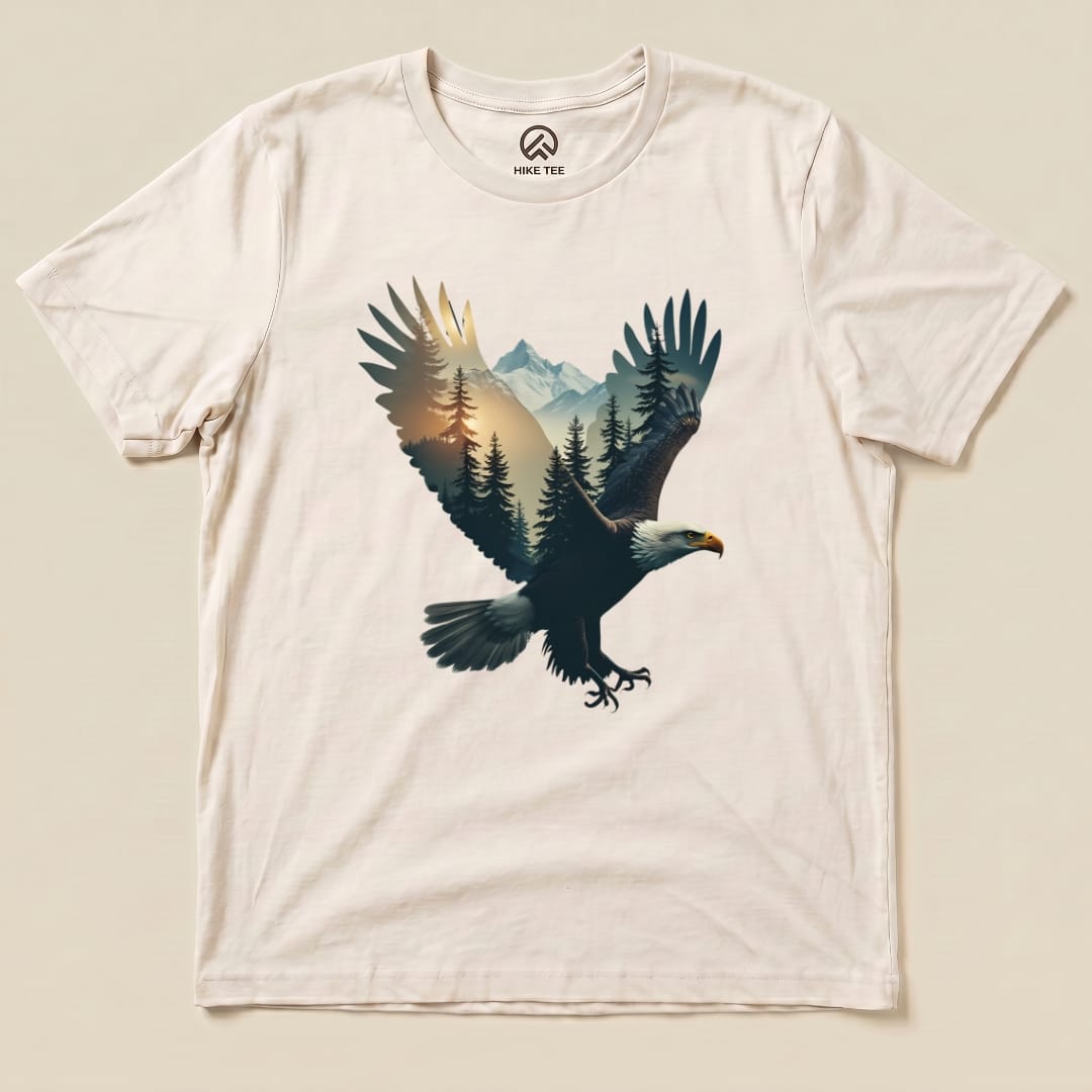 Hike Tee T-Shirt Natural / S Eagle and Mountains Shirt