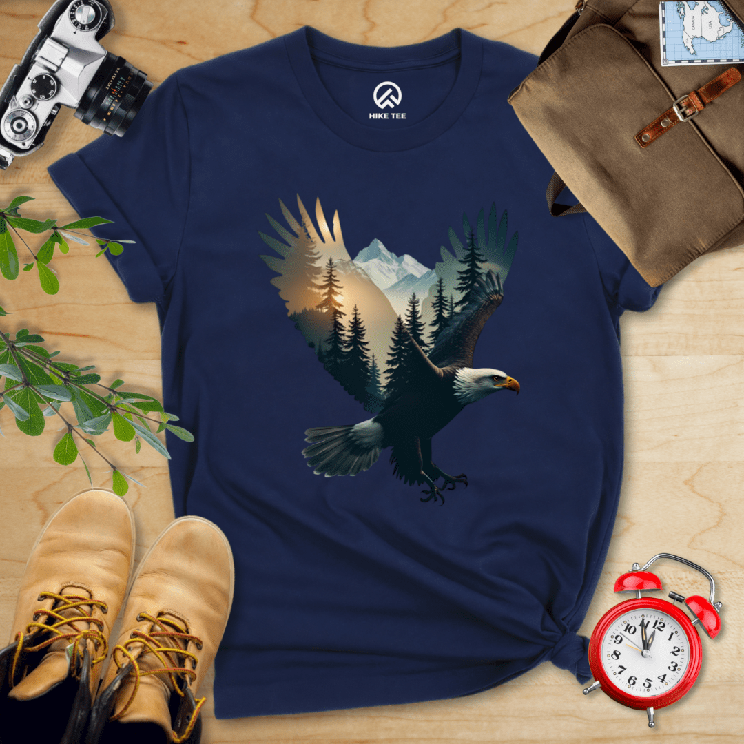 Hike Tee T-Shirt Navy / S Eagle and Mountains Shirt