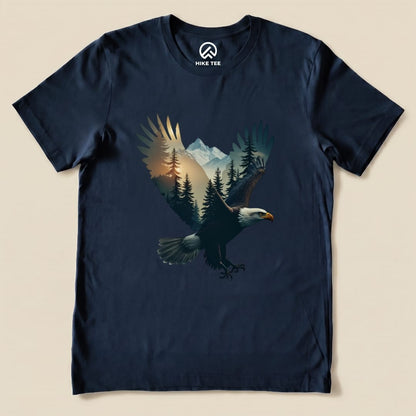 Hike Tee T-Shirt Navy / S Eagle and Mountains Shirt