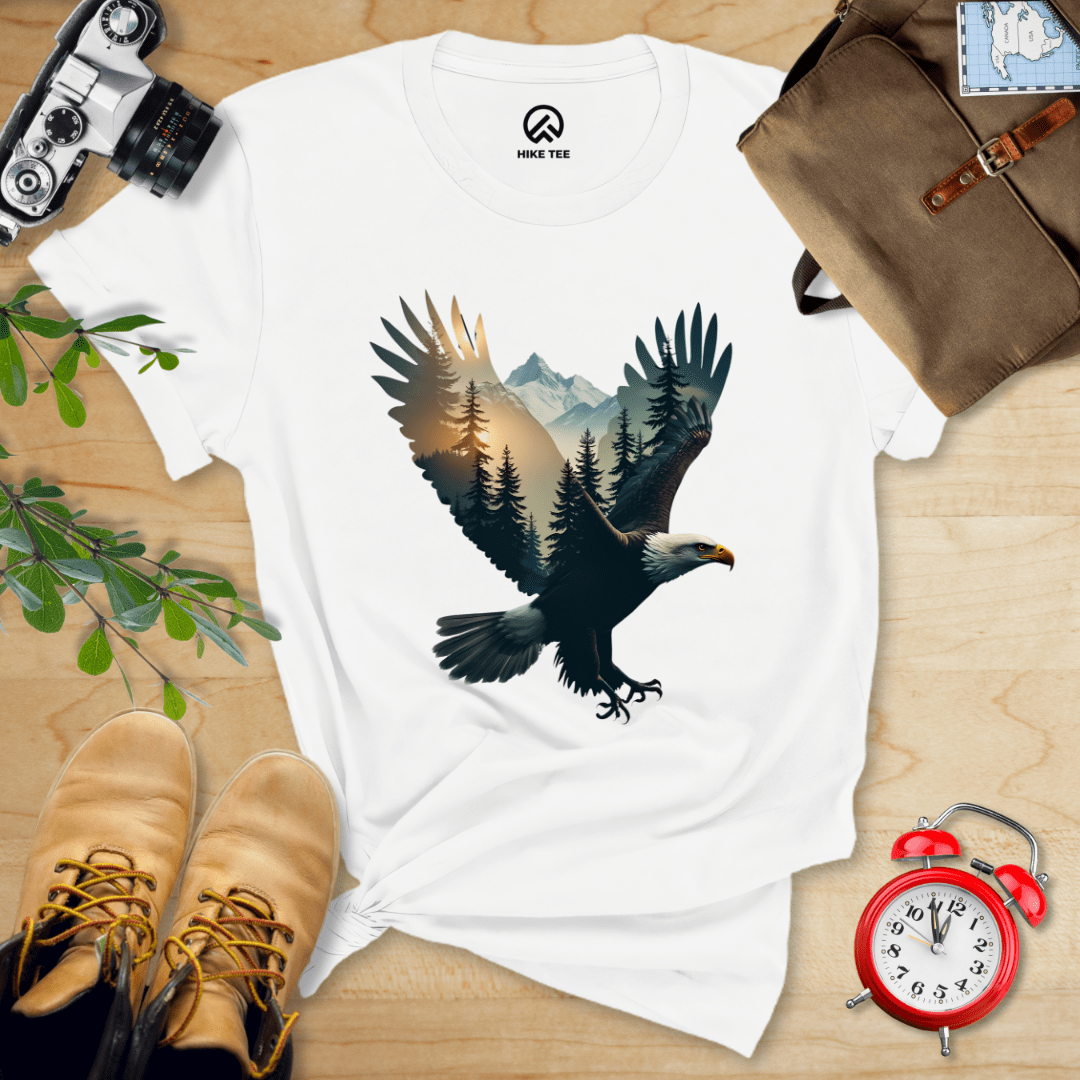 Hike Tee T-Shirt White / S Eagle and Mountains Shirt