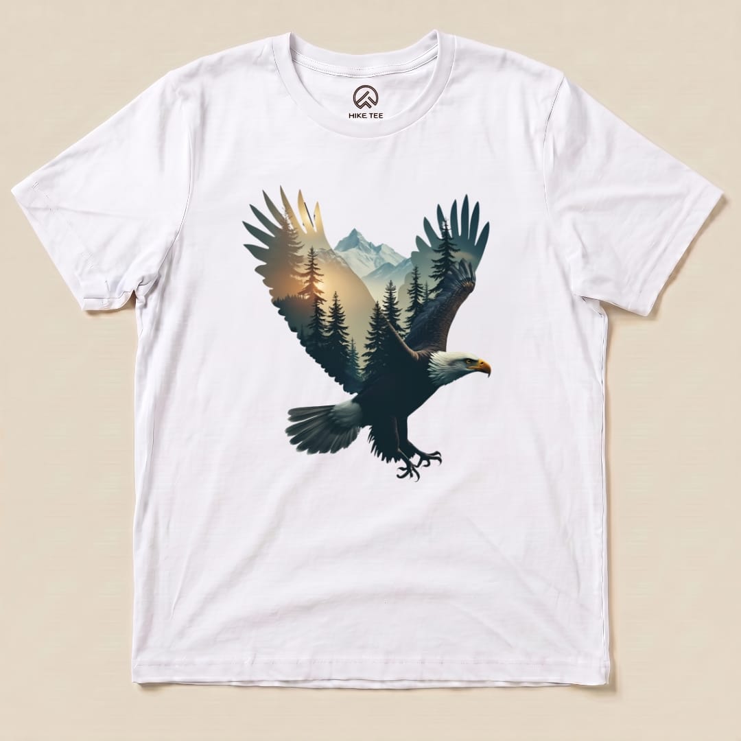 Hike Tee T-Shirt White / S Eagle and Mountains Shirt