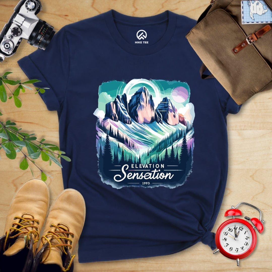 Hike Tee T-Shirt Navy / S Elevation Sensation Shirt