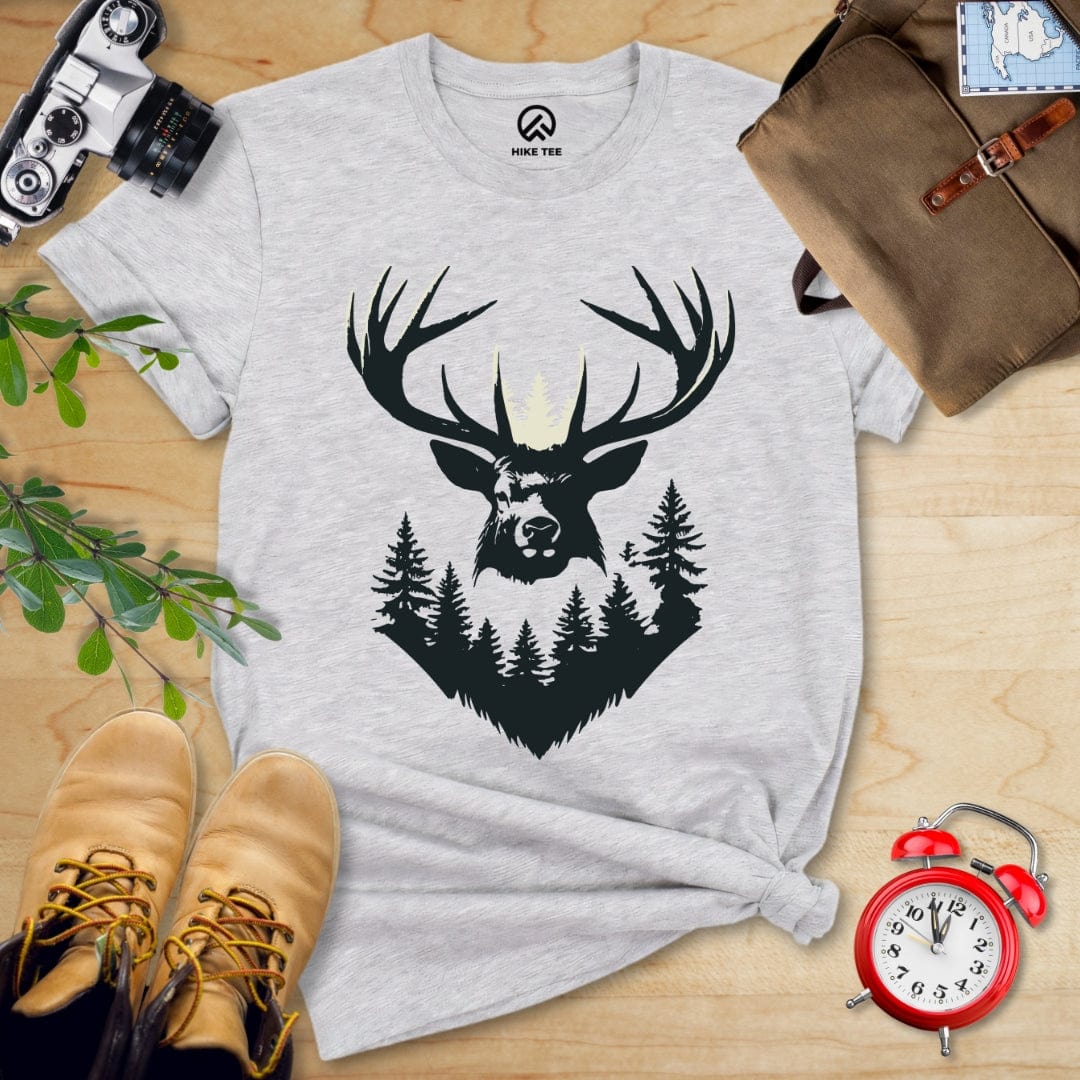 Hike Tee T-Shirt Athletic Heather / S Elk Shape Shirt