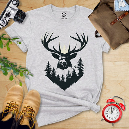 Hike Tee T-Shirt Athletic Heather / S Elk Shape Shirt