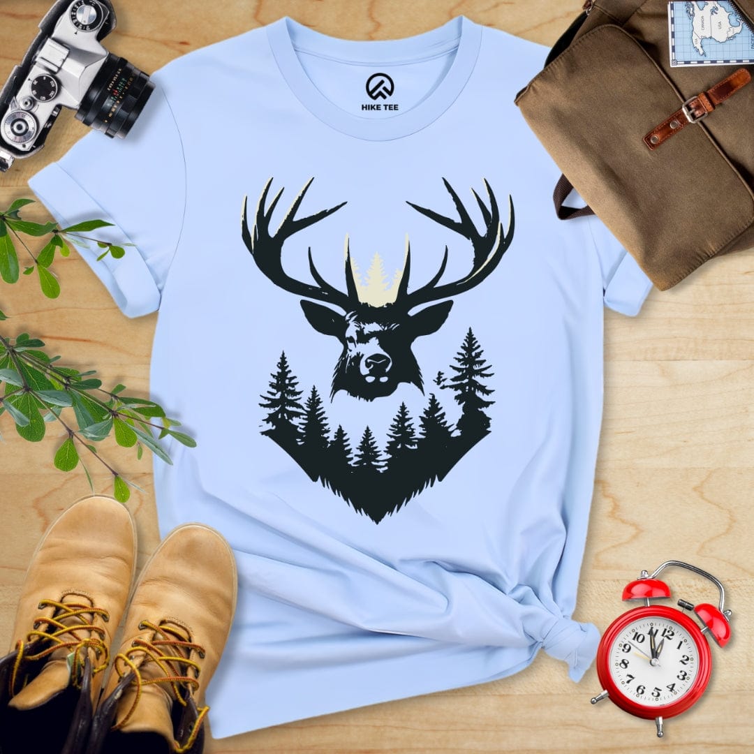Hike Tee T-Shirt Baby Blue / S Elk Shape Shirt