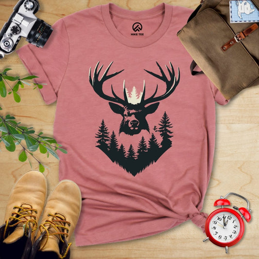 Hike Tee T-Shirt Heather Mauve / S Elk Shape Shirt