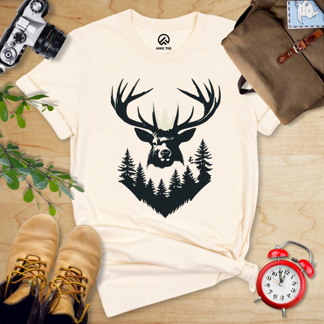 Hike Tee T-Shirt Natural / S Elk Shape Shirt