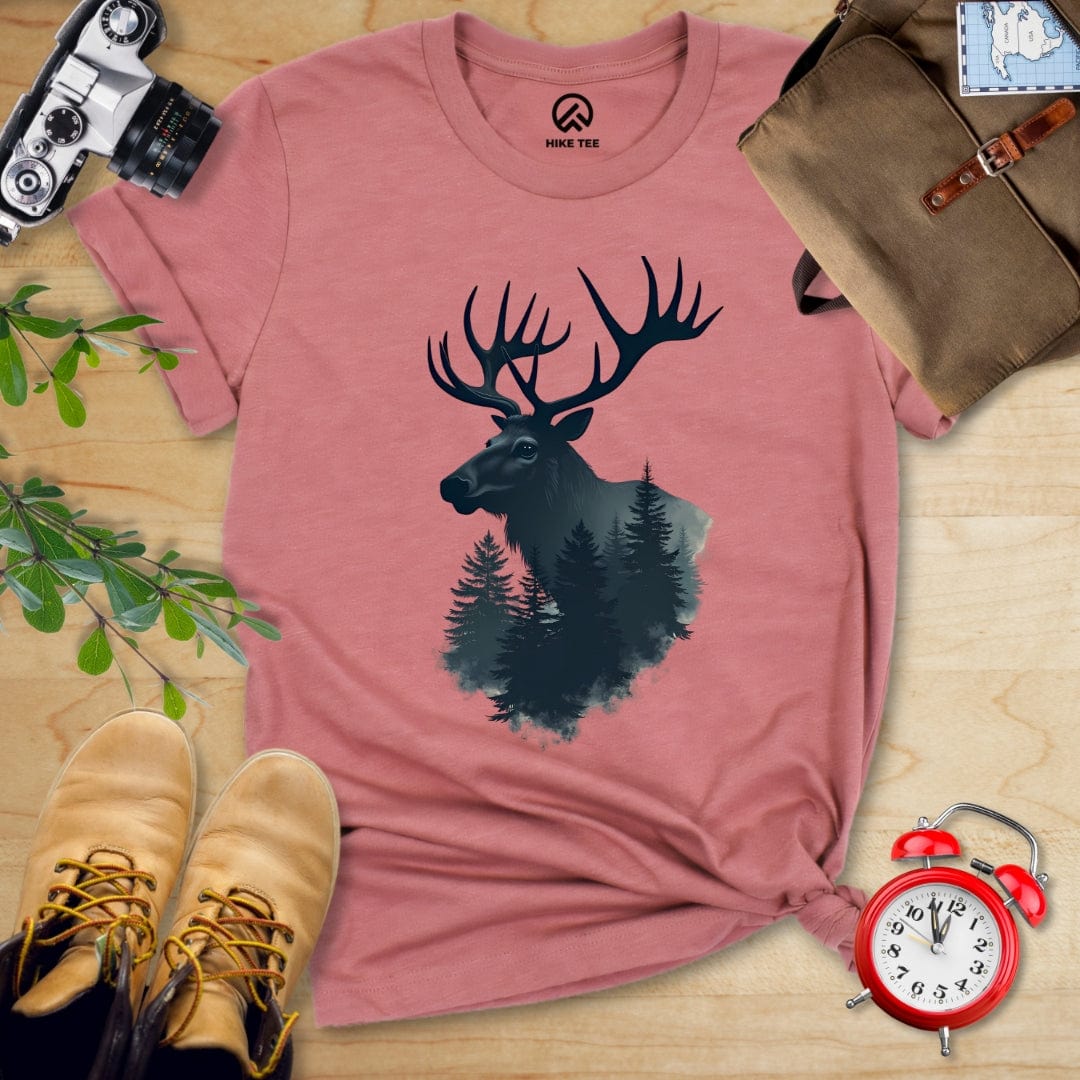 Hike Tee T-Shirt Heather Mauve / S Elk Shirt