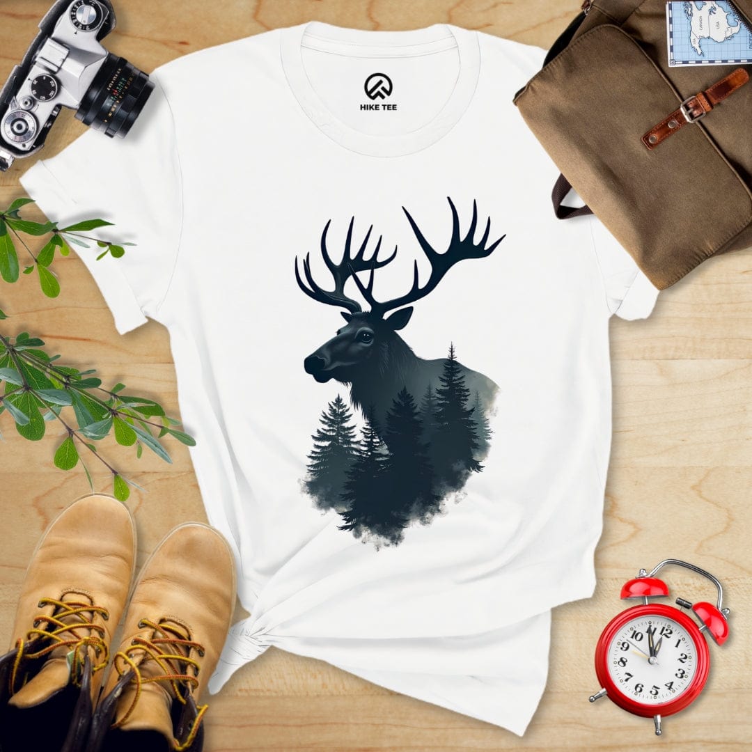Hike Tee T-Shirt White / S Elk Shirt