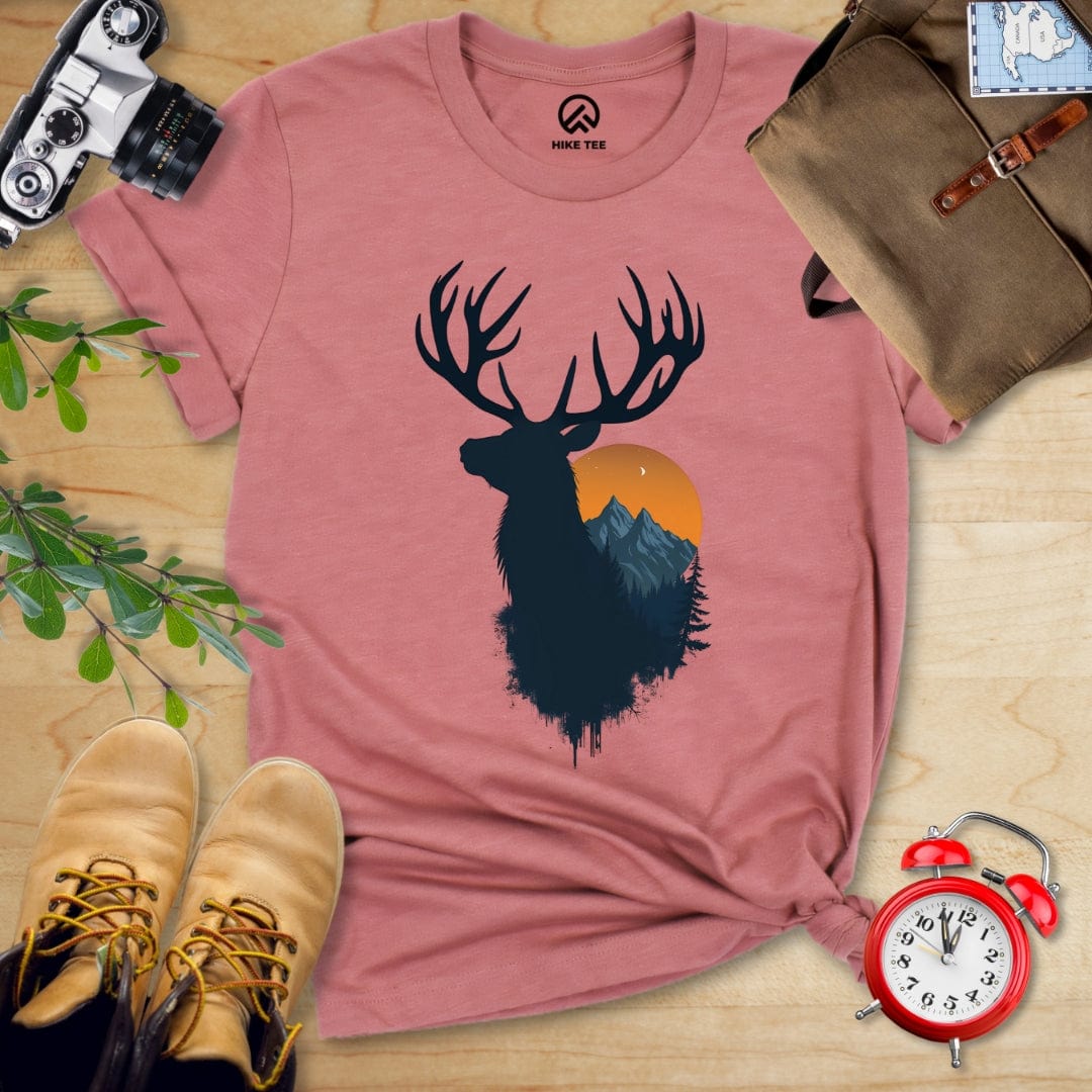Hike Tee T-Shirt Heather Mauve / S Elk Sunset Shirt